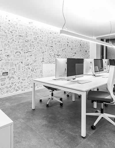Interior de la oficina de Llar Digital